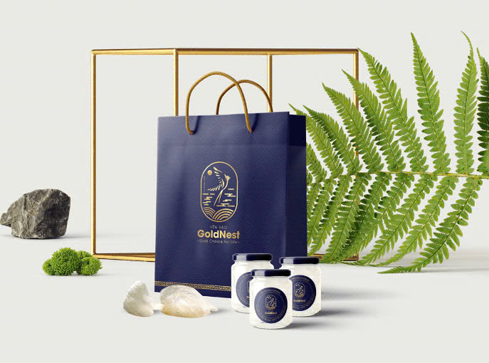 Logo yến sào thể hiện sự cao cấp